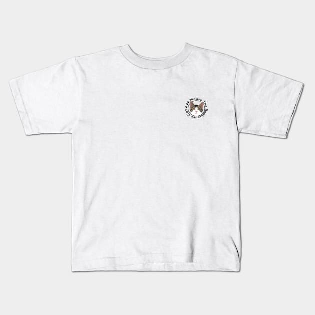 Mouse The Bookstore Cat Kids T-Shirt by Cupboard Maker Books